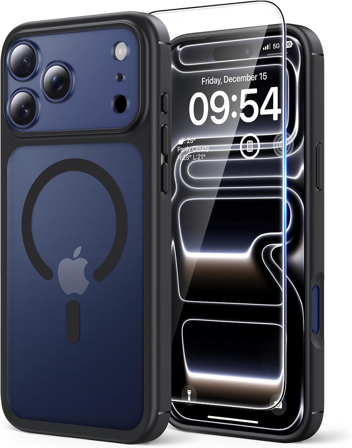 Coque MagSafe TAURI – Anti-Choc 4,5 m, 38 Aimants N52, Verre Trempé 9H inclus